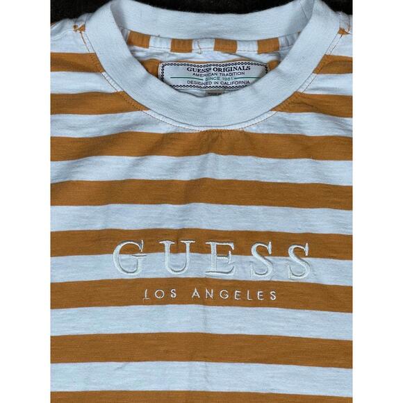 Guess Originals American Tradition Striped T-Shirt Size L - Picture 4 of 7